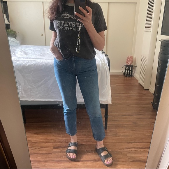 Reformation Julia Cigarette Jean Crop - Milos - Picture 1 of 8